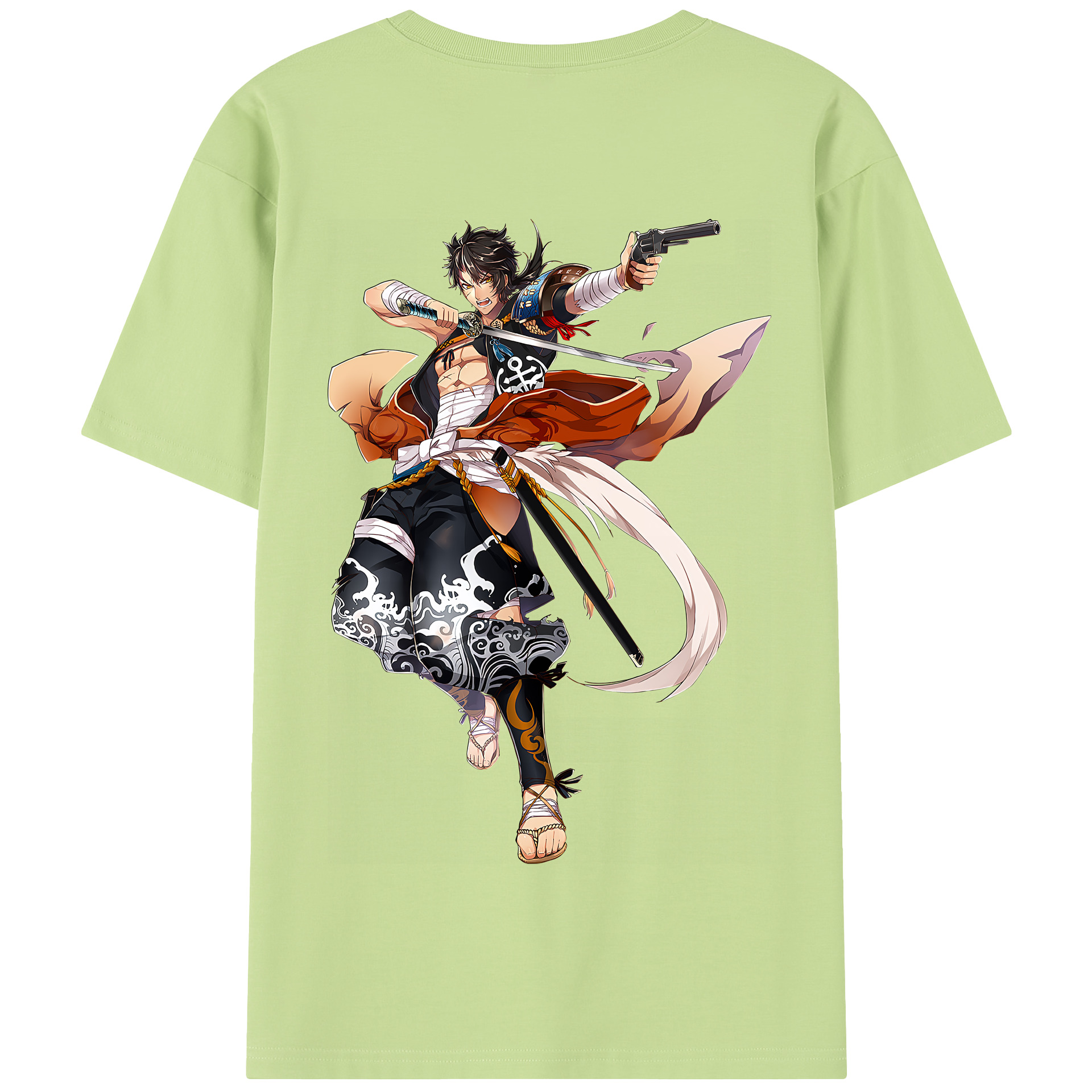 （画像用） 刀剣乱舞 Touken Ranbu 綿100％半袖Tシャツ（背面プリント）